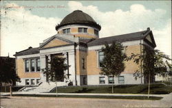 The Carnegie Library Great Falls, MT Postcard Postcard