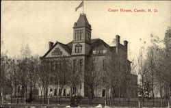 Street View of Court House Postcard