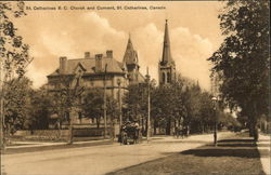 St. Catharines R. C. Church and Convent Postcard