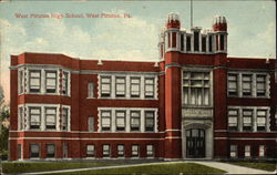 West Pittston High School Pennsylvania Postcard Postcard