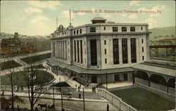 Lackawanna R. R. Station and Terraces Postcard