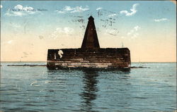 Nix's Mate, Boston Harbor Massachusetts Postcard Postcard