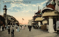 The Isthmus, Amusement Street 1915 Panama-California Exposition Postcard Postcard