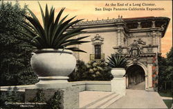 At the End of a Long Cloister Postcard