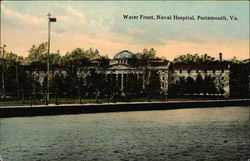 Water Front, Naval Hospital Postcard