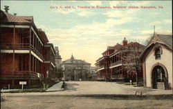 Co.'s K and I, Theatre in Distance, Soldiers' Home Postcard