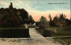 Lafayette Park Norfolk, VA Postcard Postcard