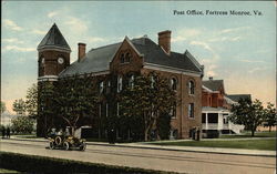 Street View of Post Office Fort Monroe, VA Postcard Postcard