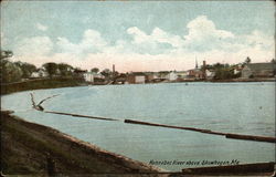 Kennebec River Above Skowhegan, Me Maine Postcard Postcard