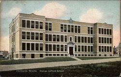 Nathan Clifford School Portland, ME Postcard Postcard