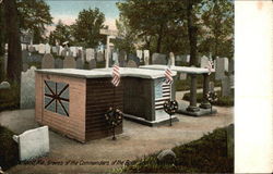 Graves of the Commanders of the Boxer and Enterprise Postcard