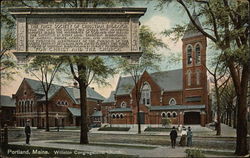 Williston Congregational Church Portland, ME Postcard Postcard