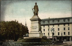 Soldiers' Monument, Greetings from Portland, Maine Postcard