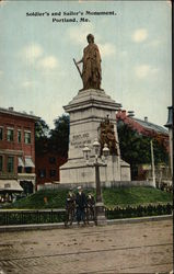 Soldier's and Sailor's Monument Postcard