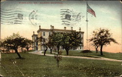 Marine Hospital and Grounds Postcard