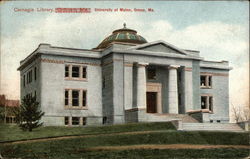 Carnegie Library, University of Maine Postcard