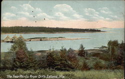 The Four Points from Orr's Island, Me Orrs Island, ME Postcard Postcard