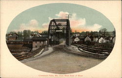 Town View from the West Side of the River Postcard