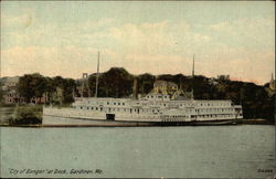 "City of Bangor" at Dock Postcard