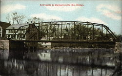 Newcastle & Damariscotta Bridge Maine Postcard Postcard