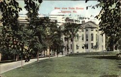 State House - Rear View Augusta, ME Postcard Postcard