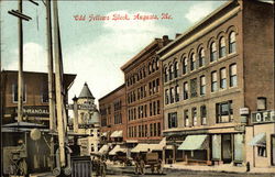 Odd Fellows Block Augusta, ME Postcard Postcard