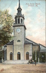 First Baptist Church Portland, ME Postcard Postcard