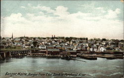 Bangor from East Bank of Penobscot River Postcard