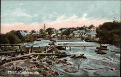 View of River Postcard