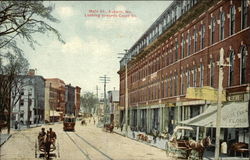 Main St., Looking Towards Court St Postcard