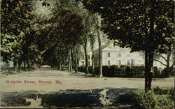 View Along Holyoke Street Postcard