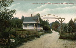 Entrance to Bay View Park Camp Ground Postcard