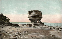 Pulpit Rock on the Shore Robbinston, ME Postcard Postcard