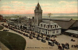 The Union Station Portland, ME Postcard Postcard