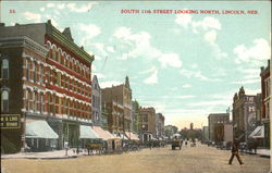 South 11th Street Looking North Postcard