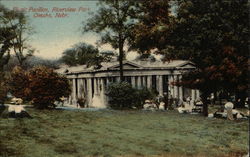 Riverview Park - Picnic Pavilion Omaha, NE Postcard Postcard