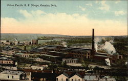 Union Pacific R. R. Shops Omaha, NE Postcard Postcard