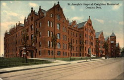 St. Joseph's Hospital, Creighton Memorial Omaha, NE Postcard Postcard