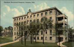 Clarkson Memorial Hospital Omaha, NE Postcard Postcard