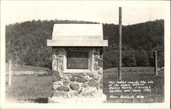 Tablet Marking Birthplace of Nancy Hanks , Lincoln's Mother in 1782 Postcard