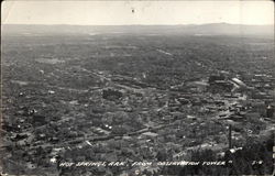 Aerial View of City from Observation Tower Hot Springs, AR Postcard Postcard