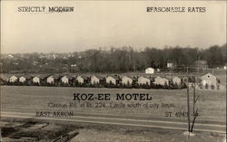 Koz-ee Motel, Conton Rd. at Rt. 224 Postcard