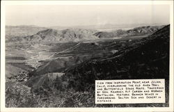 View from Inspiration Point Julian, CA Postcard Postcard