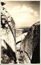 Rock City Garden - Bridge View Postcard