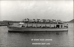 At Stand Rock Landing, Riverview Boat Line Postcard