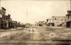 Main Street Otis, CO Postcard Postcard