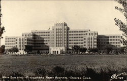 Fitzsimons Army Hospital - Main Building Postcard