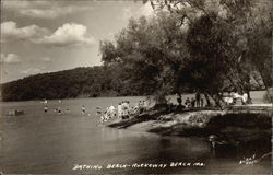 Bathing Beach Rockaway Beach, MO Postcard Postcard