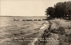 South Side Lake Shore, on Lake Minnewaska Starbuck, MN Postcard Postcard