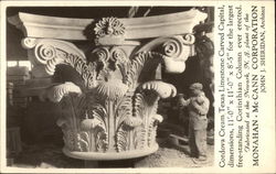 Capital for Corinthian Column Architecture Postcard Postcard